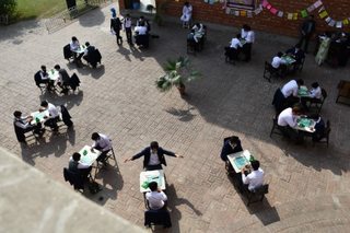 Aerial View of the Scrabble Competition