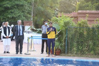 Aitchison Opens New Mrs. Sajida Imtiaz Diving Pool
