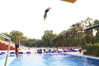 Aitchison Opens New Mrs. Sajida Imtiaz Diving Pool