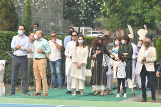 The opening of the Dawood Basketball Centre