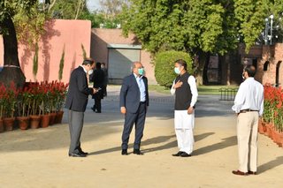 Aitchison College mid project Diving Pool celebration