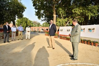 Aitchison College mid project Diving Pool celebration