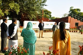 Aitchison College mid project Diving Pool celebration