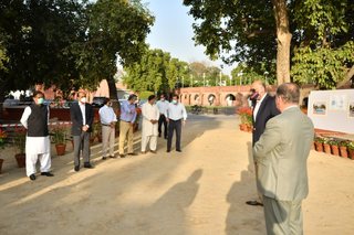 Aitchison College mid project Diving Pool celebration