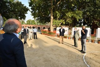 Aitchison College mid project Diving Pool celebration