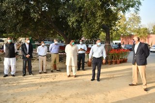 Aitchison College mid project Diving Pool celebration