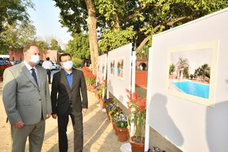 Aitchison College mid project Diving Pool celebration