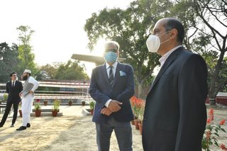 Aitchison College mid project Diving Pool celebration