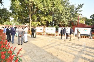 Aitchison College mid project Diving Pool celebration
