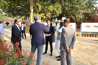 Aitchison College mid project Diving Pool celebration