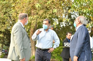 Aitchison College mid project Diving Pool celebration