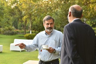 Aitchison College mid project Diving Pool celebration