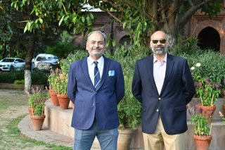 Aitchison College mid project Diving Pool celebration