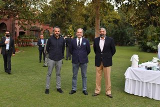 Aitchison College mid project Diving Pool celebration