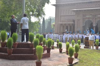 Flag Hoisting on Independence Day