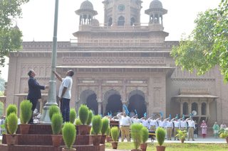 Flag Hoisting on Independence Day