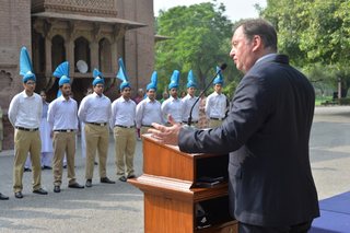 Flag Hoisting on Independence Day