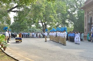 Flag Hoisting on Independence Day