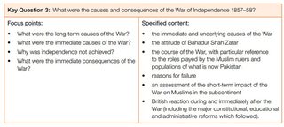 What were the causes and consequences of the War of Independence 1857–58?