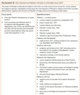 ➢ How important has Pakistan’s role been in world affairs since 1947?
