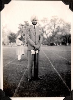 1935 - Yuvraj Yadavindra Singh at the Founder's Day Celebrations. Yadavindra Singh, an Old Boy, was the ninth and last ruling Maharaja of Patiala and founded the Yadavindra Public School in Patiala after Partition.