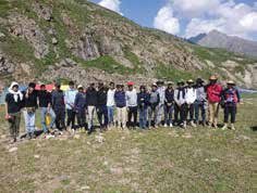 Group ready to start trek at Chilam Chowki in Astore valley