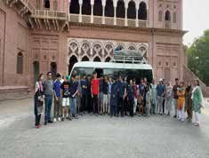 Trekkers before departure at the College Old Building