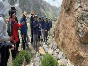 Visited the Rock Engraved with the  Name Of the Famous Mountaineers who died during expedition