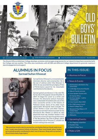 First page of Newsletter (Senior), December 2018