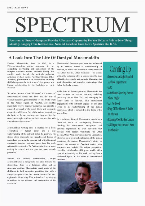 First page of Spectrum, January 2024